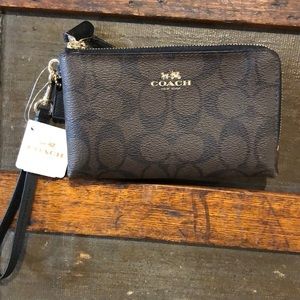 Coach Logo Wristlet